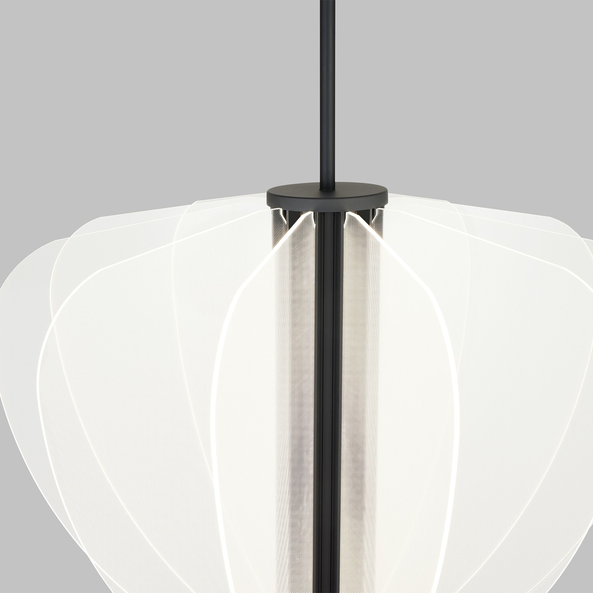 Image 3 Visual Comfort Nyra 27 1/2" Wide Black Nightshade LED Chandelier more views