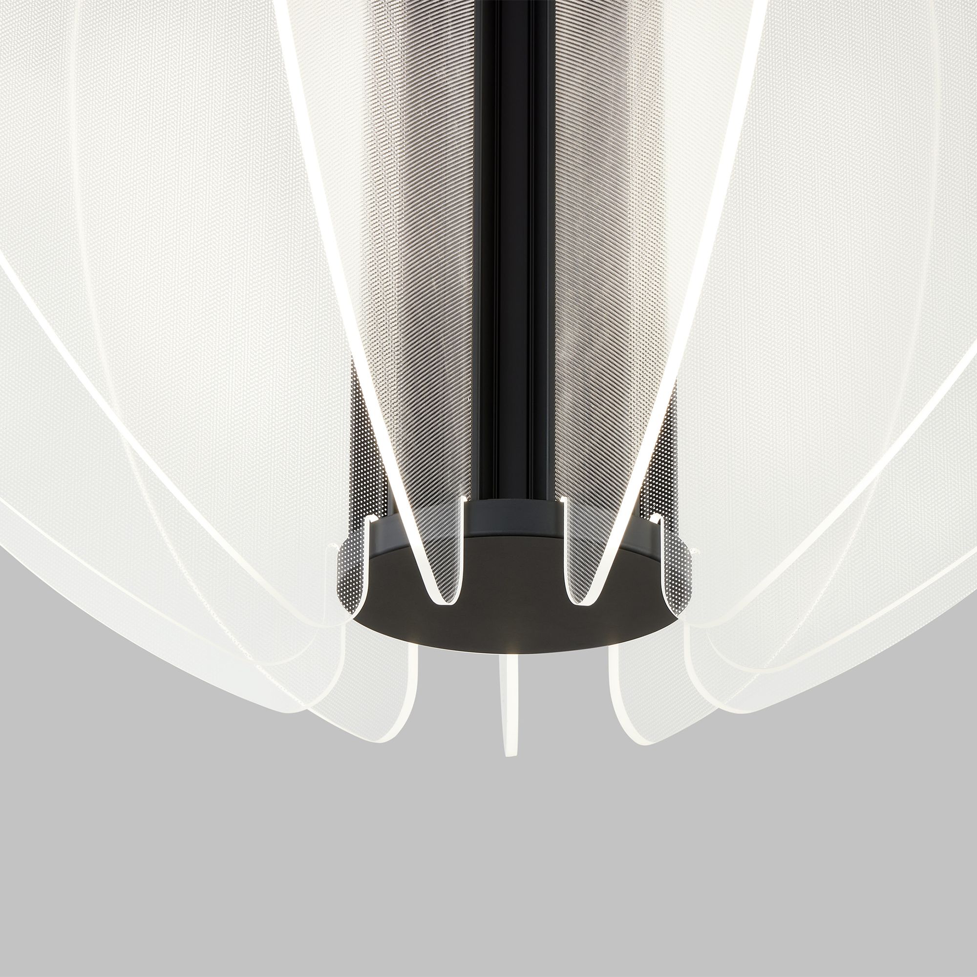 Image 4 Visual Comfort Nyra 27 1/2" Wide Black Nightshade LED Chandelier more views