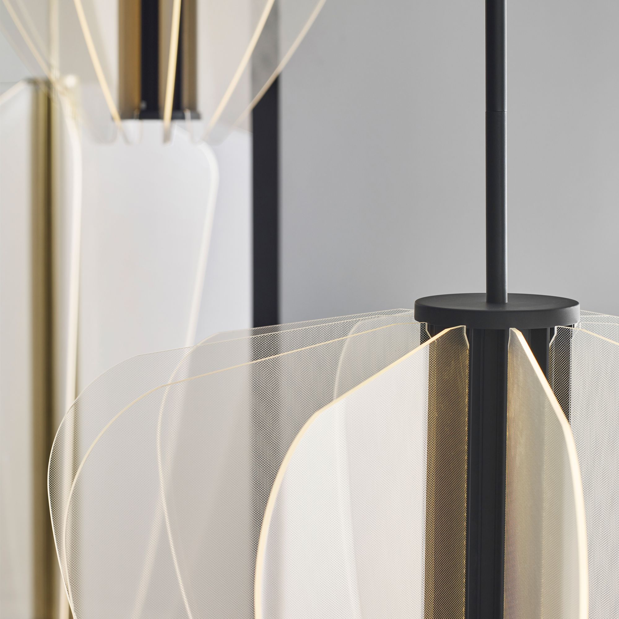 Visual Comfort Nyra 27 1/2" Wide Black Nightshade LED Chandelier