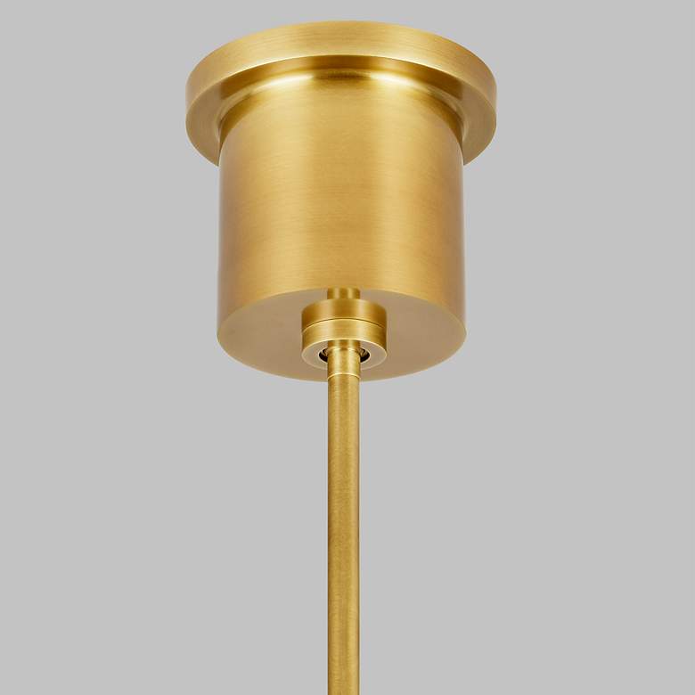 Image 4 Visual Comfort Nyra 28" Wide Plated Brass LED Chandelier more views