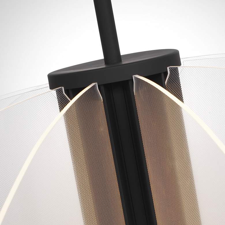 Image 2 Visual Comfort Nyra 52" Wide Matte Black LED Chandelier more views