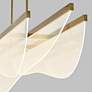 2_Visual Comfort Nyra 60" Plated Brass LED Linear Chandelier more views