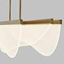 3_Visual Comfort Nyra 60" Plated Brass LED Linear Chandelier more views