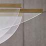 6_Visual Comfort Nyra 60" Plated Brass LED Linear Chandelier more views