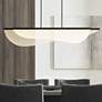 Thumbnail1 of Visual Comfort Nyra 60" Wide Black LED Linear Chandelier