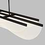 Thumbnail3 of Visual Comfort Nyra 60" Wide Black LED Linear Chandelier more views