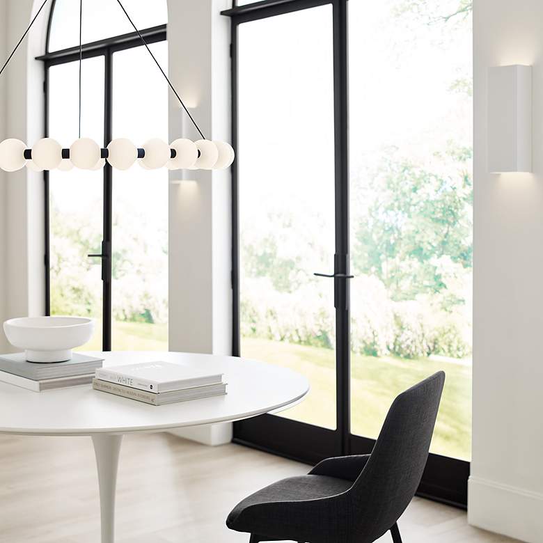 Image 4 Visual Comfort Orbet 30"W Nightshade Black LED Chandelier more views
