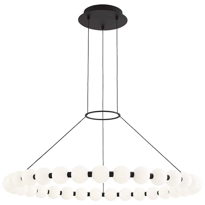 Image 1 Visual Comfort Orbet 36" Natural Brass Modern LED Ring Chandelier