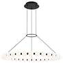 1_Visual Comfort Orbet 36" Natural Brass Modern LED Ring Chandelier
