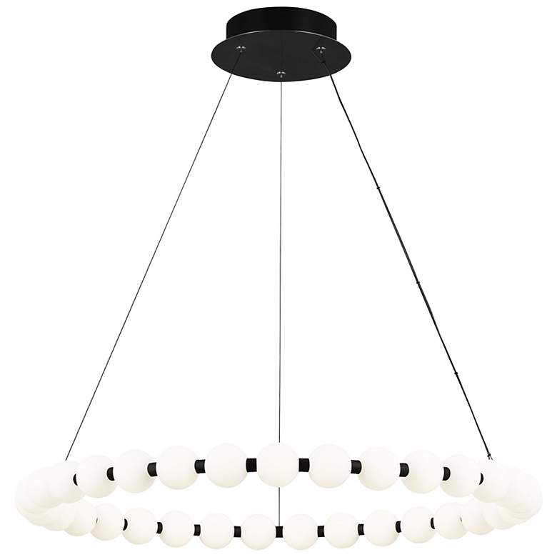Image 2 Visual Comfort Orbet 36" Natural Brass Modern LED Ring Chandelier more views