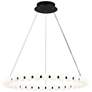 2_Visual Comfort Orbet 36" Natural Brass Modern LED Ring Chandelier more views