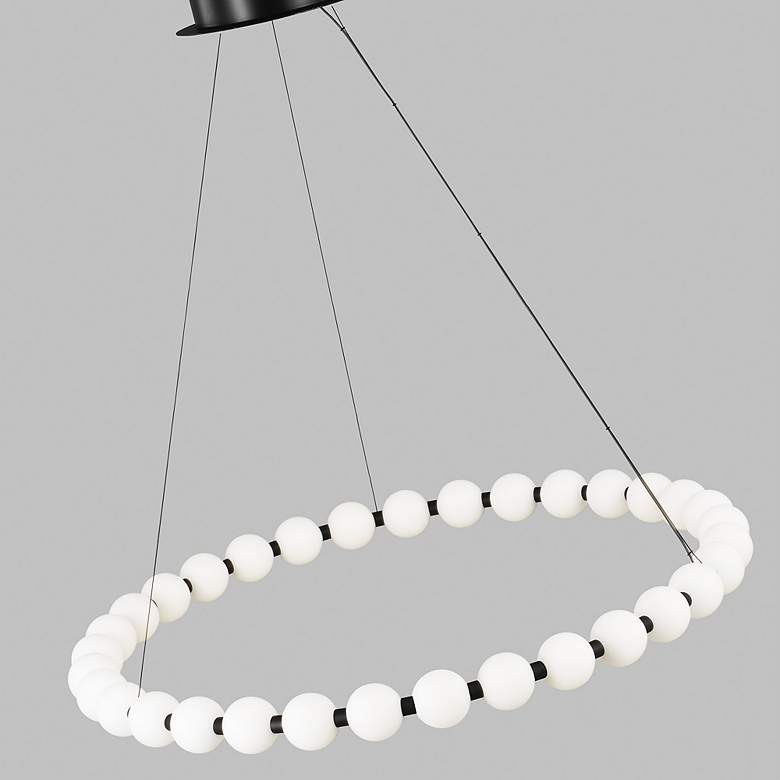 Image 4 Visual Comfort Orbet 36" Natural Brass Modern LED Ring Chandelier more views