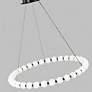 4_Visual Comfort Orbet 36" Natural Brass Modern LED Ring Chandelier more views