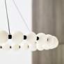 6_Visual Comfort Orbet 36" Natural Brass Modern LED Ring Chandelier more views