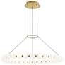 Visual Comfort Orbet 36" Wide Natural Brass LED Chandelier