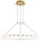 Visual Comfort Orbet 36" Wide Natural Brass LED Chandelier