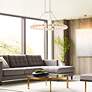 Visual Comfort Orbet 36" Wide Natural Brass LED Chandelier