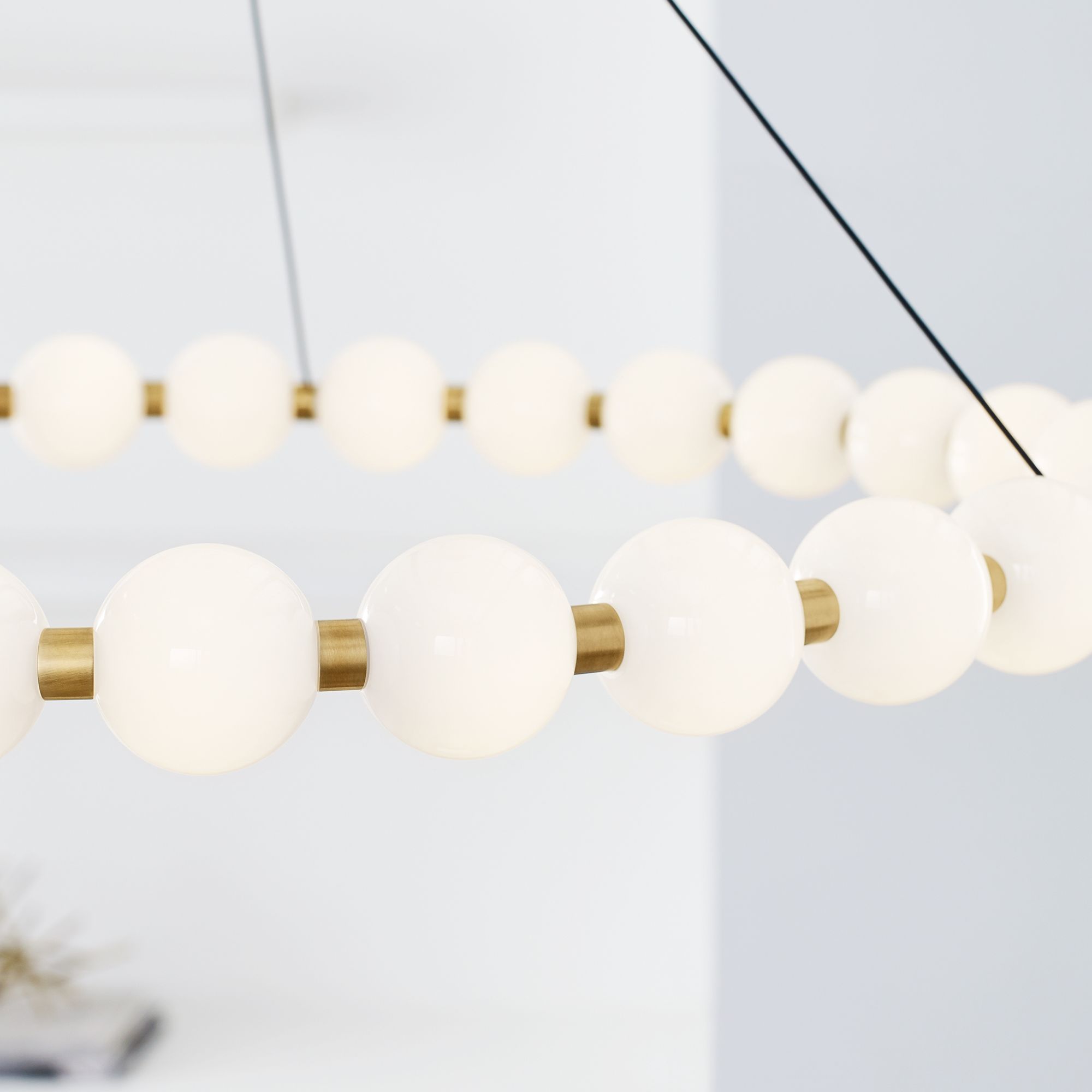 Visual Comfort Orbet 36" Wide Natural Brass LED Chandelier