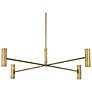 1_Visual Comfort Ponte 36" Wide Brass LED 4-Light Chandelier