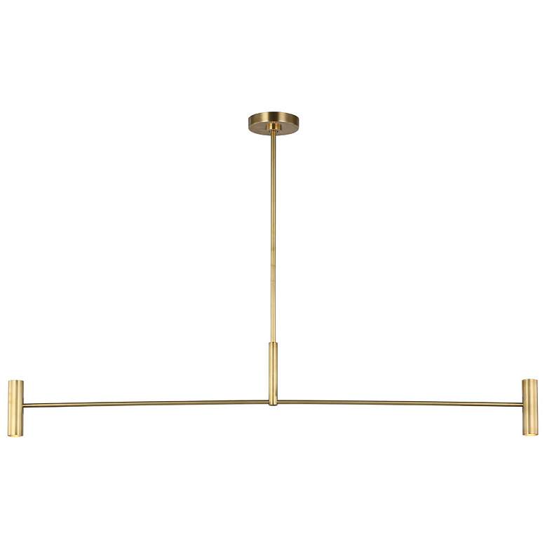 Image 1 Visual Comfort Ponte 36" Wide Brass LED 4-Light Chandelier
