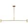 Visual Comfort Ponte 36" Wide Brass LED 4-Light Chandelier