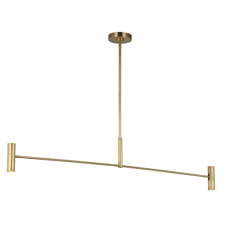 Image 2 Visual Comfort Ponte 36" Wide Brass LED 4-Light Chandelier more views