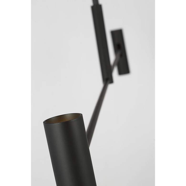 Image 4 Visual Comfort Ponte 50"W Black 2-Light LED Linear Pendant more views