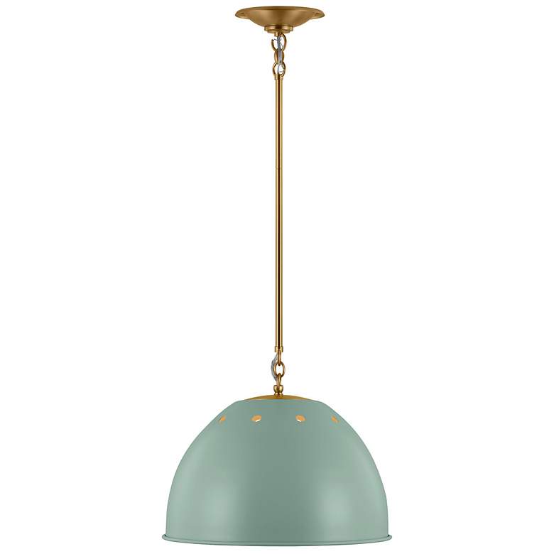 Image 1 Visual Comfort Robbie 15 1/2"W Burnished Brass Pendant Light