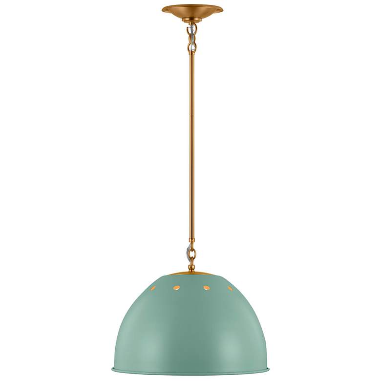 Image 2 Visual Comfort Robbie 15 1/2"W Burnished Brass Pendant Light more views