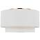 Visual Comfort Sawyer 18" Wide Burnished Brass Ceiling Light