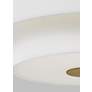3_Visual Comfort Sawyer 18" Wide Burnished Brass Ceiling Light more views