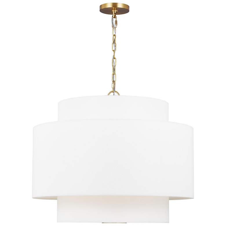 Image 1 Visual Comfort Sawyer 26"W Burnished Brass Pendant Light