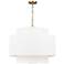 Visual Comfort Sawyer 26"W Burnished Brass Pendant Light