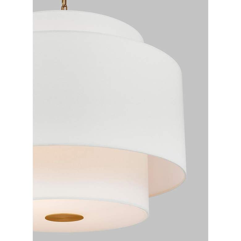 Image 3 Visual Comfort Sawyer 26"W Burnished Brass Pendant Light more views