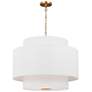 4_Visual Comfort Sawyer 26"W Burnished Brass Pendant Light more views