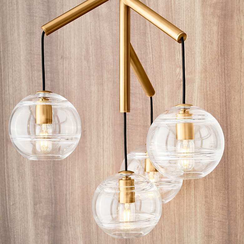 Image 4 Visual Comfort Sedona 24 1/2" Wide Aged Brass Chandelier more views