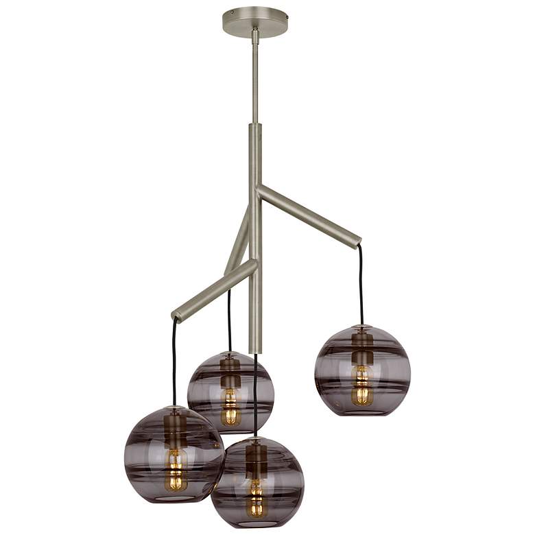 Image 1 Visual Comfort Sedona 24"W Satin Nickel Multi-Light Pendant