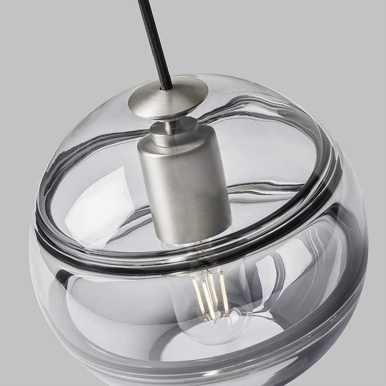 Image 4 Visual Comfort Sedona 24"W Satin Nickel Multi-Light Pendant more views