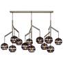 1_Visual Comfort Sedona 62"W Satin Nickel 12-Light Chandelier