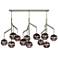 Visual Comfort Sedona 62"W Satin Nickel 12-Light Chandelier