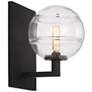 2_Visual Comfort Sedona 9"H Matte Black and Clear Glass Wall Sconce more views