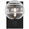 Visual Comfort Sedona 9"H Matte Black and Clear Glass Wall Sconce
