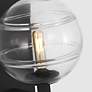 3_Visual Comfort Sedona 9"H Matte Black and Clear Glass Wall Sconce more views