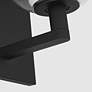 4_Visual Comfort Sedona 9"H Matte Black and Clear Glass Wall Sconce more views