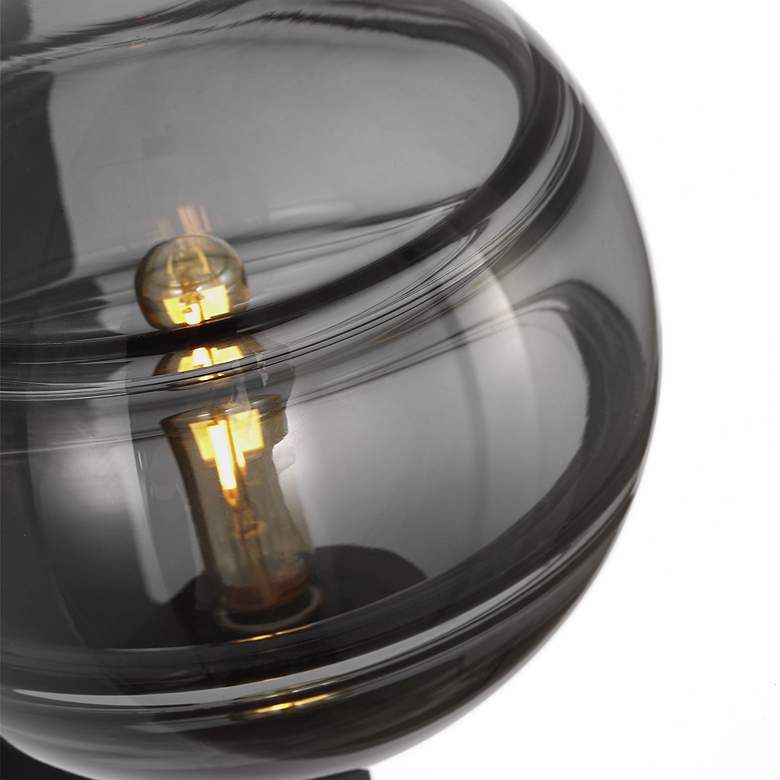 Image 4 Visual Comfort Sedona 9"H Matte Black Smoke Glass Wall Sconce more views