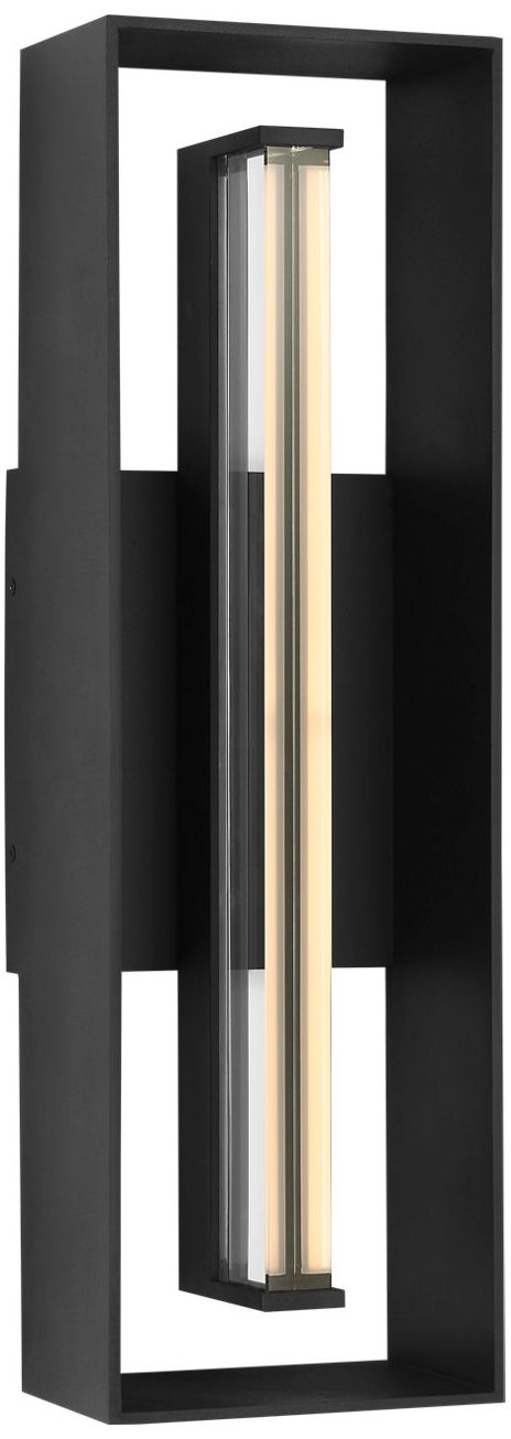 Image 2 Visual Comfort Studio Abner 24 Outdoor Wall Textured Black LED more views