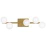 Visual Comfort Studio  Altair 5 - Light Vanity  T4  24"  Burnished Brass