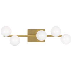 Visual Comfort Studio  Altair 5 - Light Vanity  T4  24"  Burnished Brass