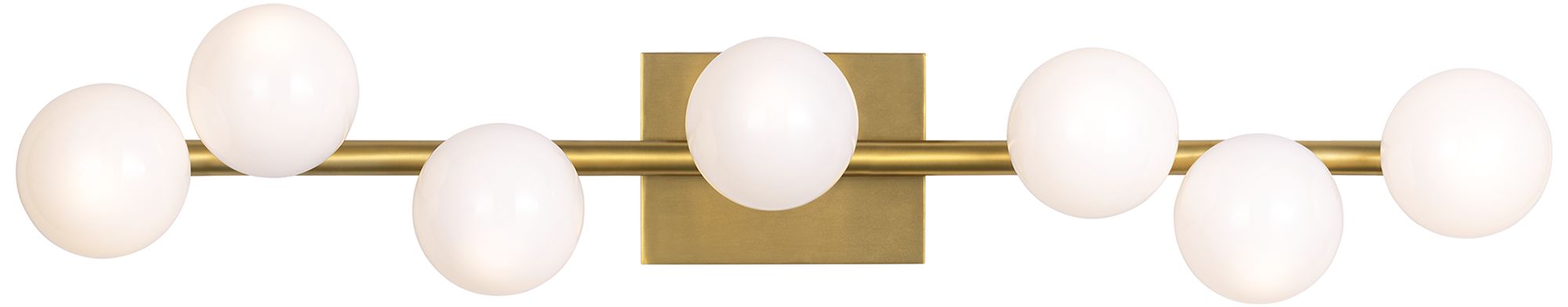 Visual Comfort Studio  Altair 7 - Light Vanity  T4  32"  Burnished Brass