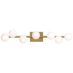Visual Comfort Studio  Altair 7 - Light Vanity  T4  32"  Burnished Brass
